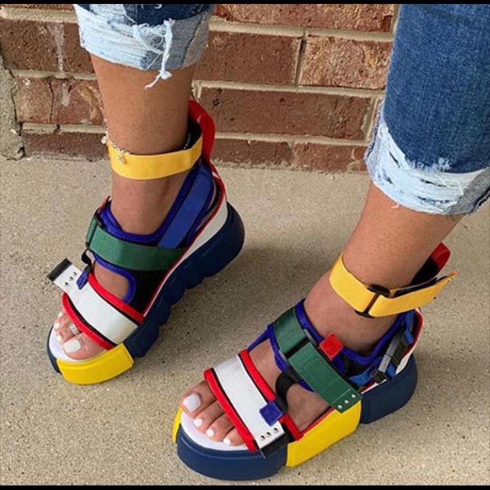 Anthony Wang Collection Platform Wedge Sandal